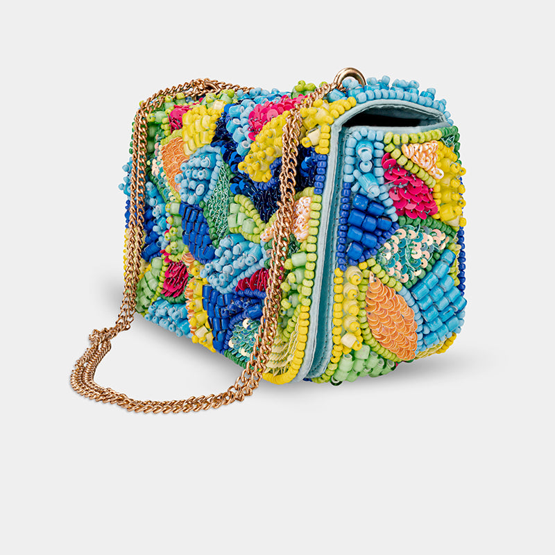Vibrant Bloom Mosaic Bag