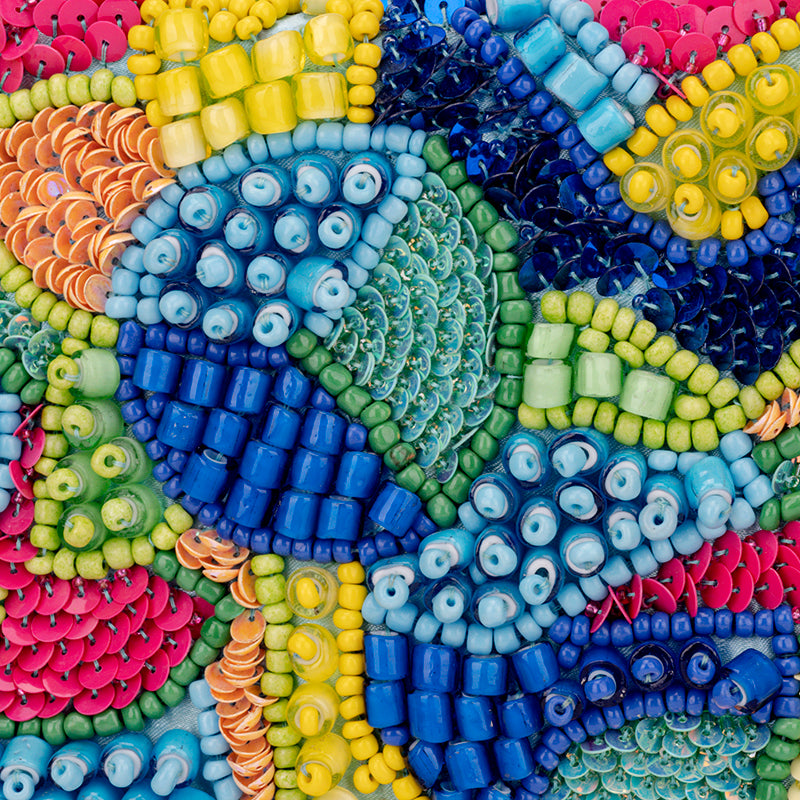 Vibrant Bloom Mosaic Bag
